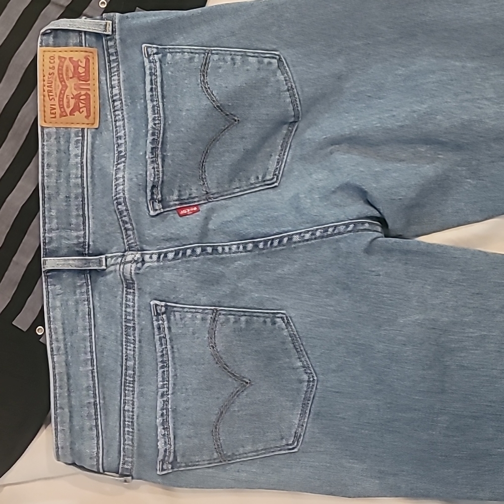 LEVIS STRETCH SKINNY SIZE 8 29 TALL 32" INSEAM - Picture 4 of 8